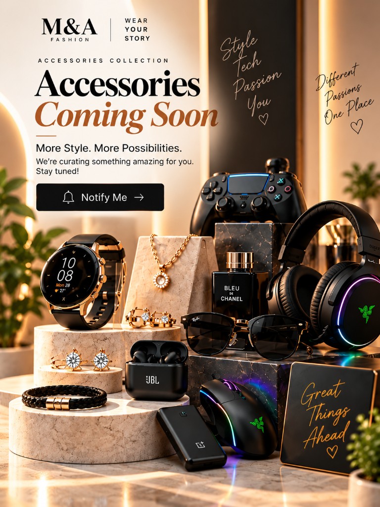 Accessories coming soon