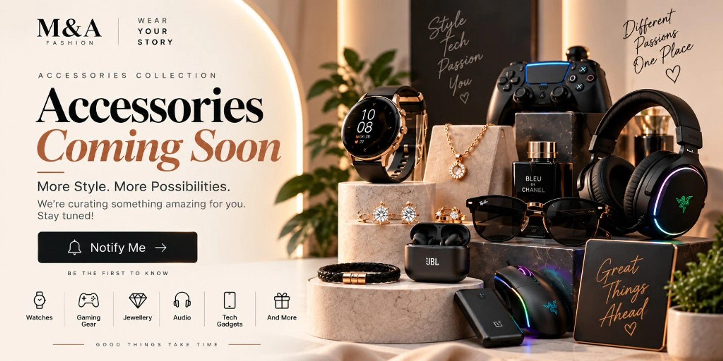 Accessories coming soon