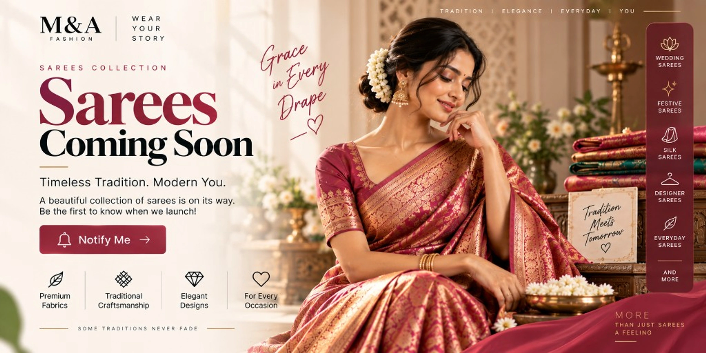 Sarees coming soon